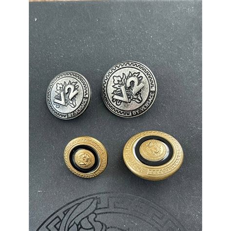 versace logo button|versace buttons replacement.